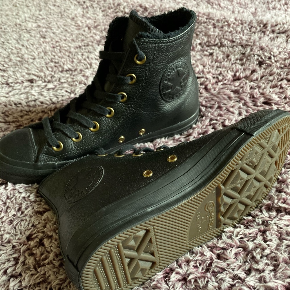 Converse Sherpa Lined High Top Sneakers